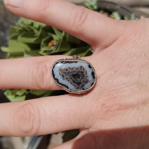 New Solar Agate 925 Silver Ring. - Picture 8 of 15